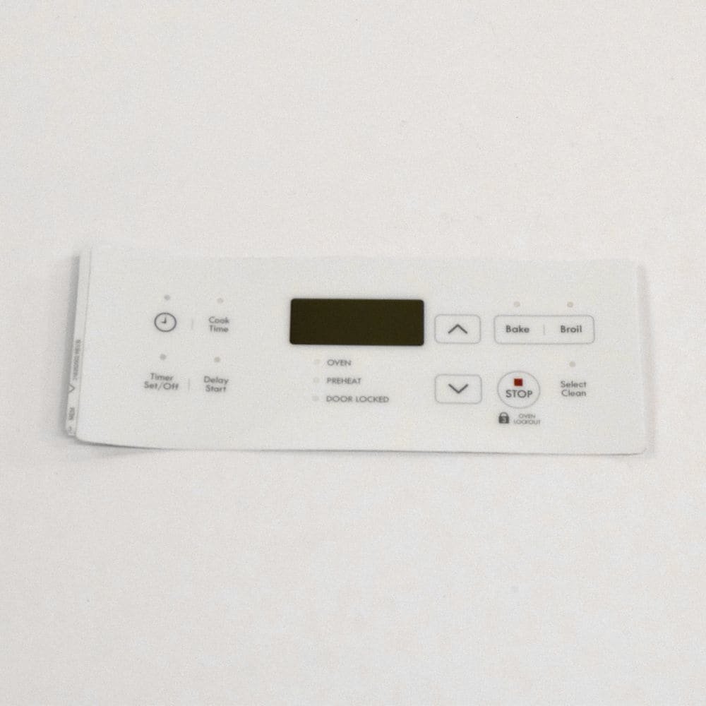 Frigidaire 316352002 Range Oven Control Overlay (White) Genuine Original Equipment Manufacturer (OEM) Part White