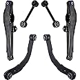 Detroit Axle - 6pc Rear Control Arms Kit for Jeep 2007-2015 Compass Patriot 2007-2012 Dodge Caliber, 2 Upper Lateral Arms 2 Lower Control Arms 2 Lower Rearward Lateral Toe Arms Replacement
