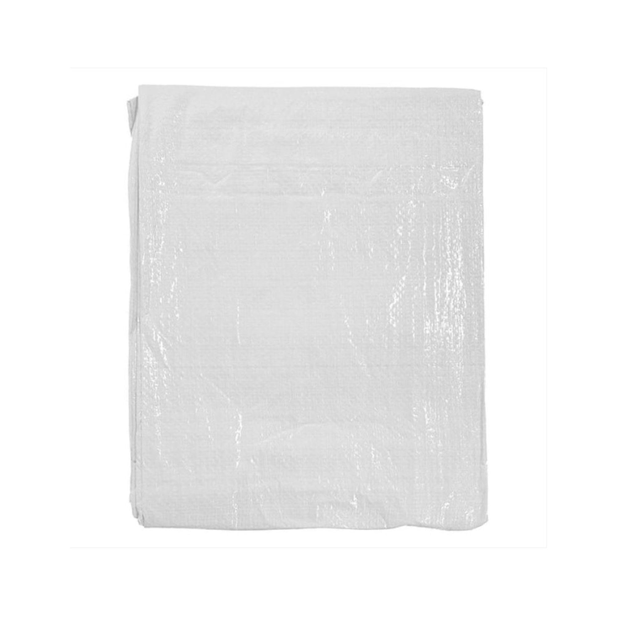 3x3m White Tarpaulin - 90gsm Heavy Duty Tarp Sheet Cover - 9.84ft x 9.84ft Waterproof Multi-Use Sheet with Eyelets for Garden, Caravan, Camping, Ground Cover…