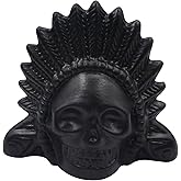 Mayting Aztec Death Whistle, 125 dB+ Human Screaming Sounds, Black Ceramic Skull Whistle