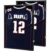 IHEIPYE Jersey Frame Display Case 2 Pack Large Sport Jersey Shadow Box | UV Protection, Baseball, Basketball, Football, Soccer, Hockey, Shirt and Uniform