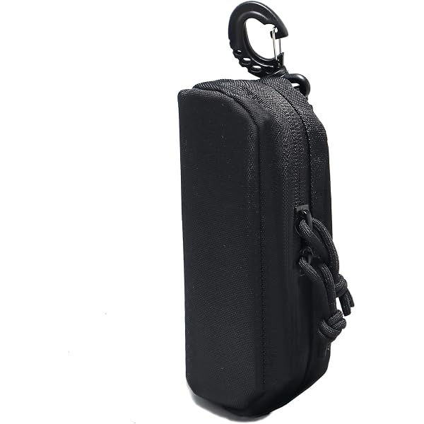 Tactical Molle Eyeglasses Case – Shockproof Nylon Pouch, Hooks To Vest Or Bag