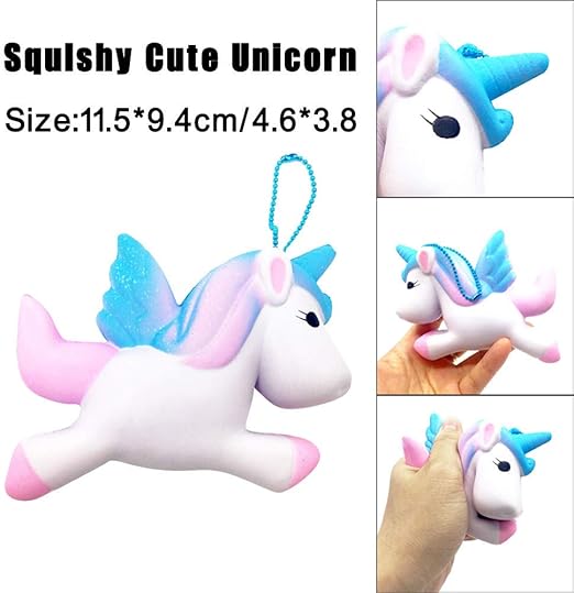 muñeca unicornio bebe come slime