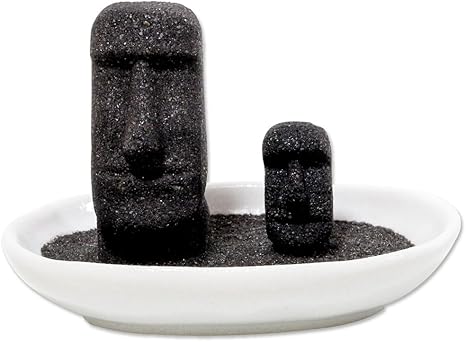 Amazon 南三陸モアイファミリー 手のひらモアイ像 おもしろ雑貨 インテリア 置物 魔除け 厄除け ブラック オブジェ 開運グッズ プレゼント インテリア オンライン通販