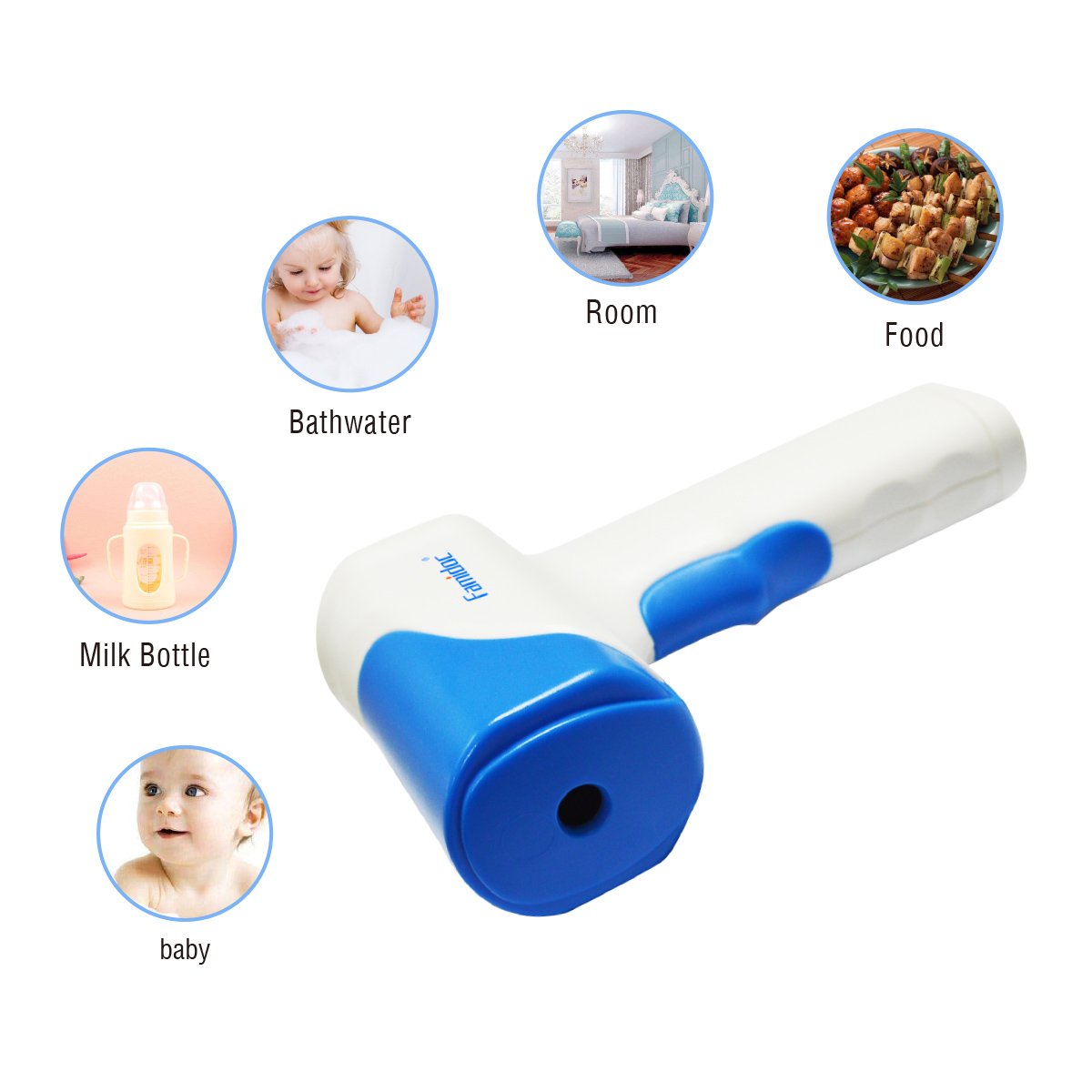 Non-Contact Forehead Thermometer for Adults - Touchless Thermometer - No Touch Temporal Thermometer for Baby Adults with Instant Reading Highest Accuracy & Fever Alarm, Indoor, Outdoor Use by Famidoc : Baby