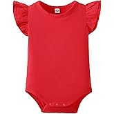 Magic Park 0-24M Infant Girl Romper Baby Girls Solid Color Bodysuit Toddler Ruffle Jumpsuit Shirts Casual Tops Baptism Shirt