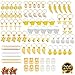 SUBANG 200 Pieces Aluminum Hair Coil Dreadlocks Including Braid Rings Coil Dreadlocks Hair Crown Braids Accessory Hair Braiding Cuffs Dreadlocks Including 110 Dreadlocks Beads and 70 Hair Clip
