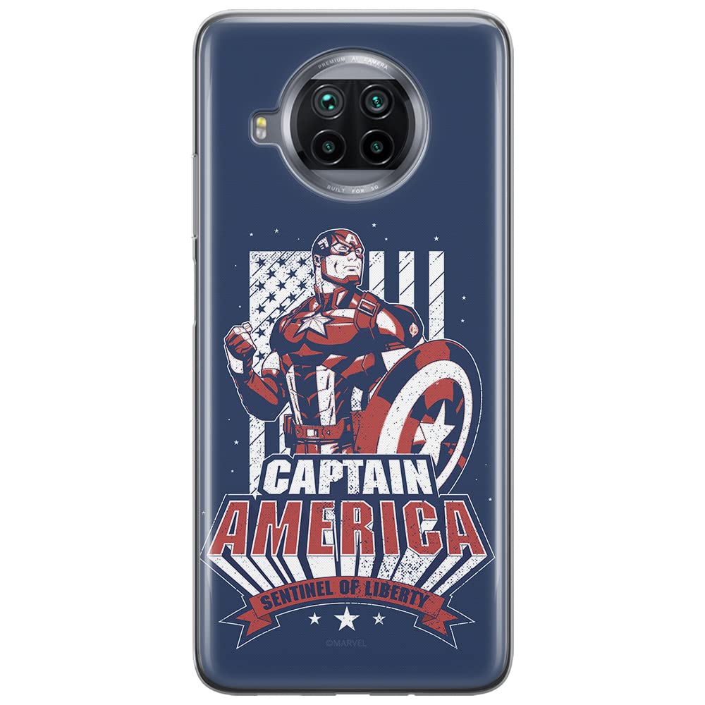 ERT GROUP mobile phone case for Xiaomi MI 10T LITE/REDMI NOTE 9 PRO 5G original and officially Licensed Marvel pattern Captain America 018 adapted to the shape of the mobile phone, case made of TPU — image 1
