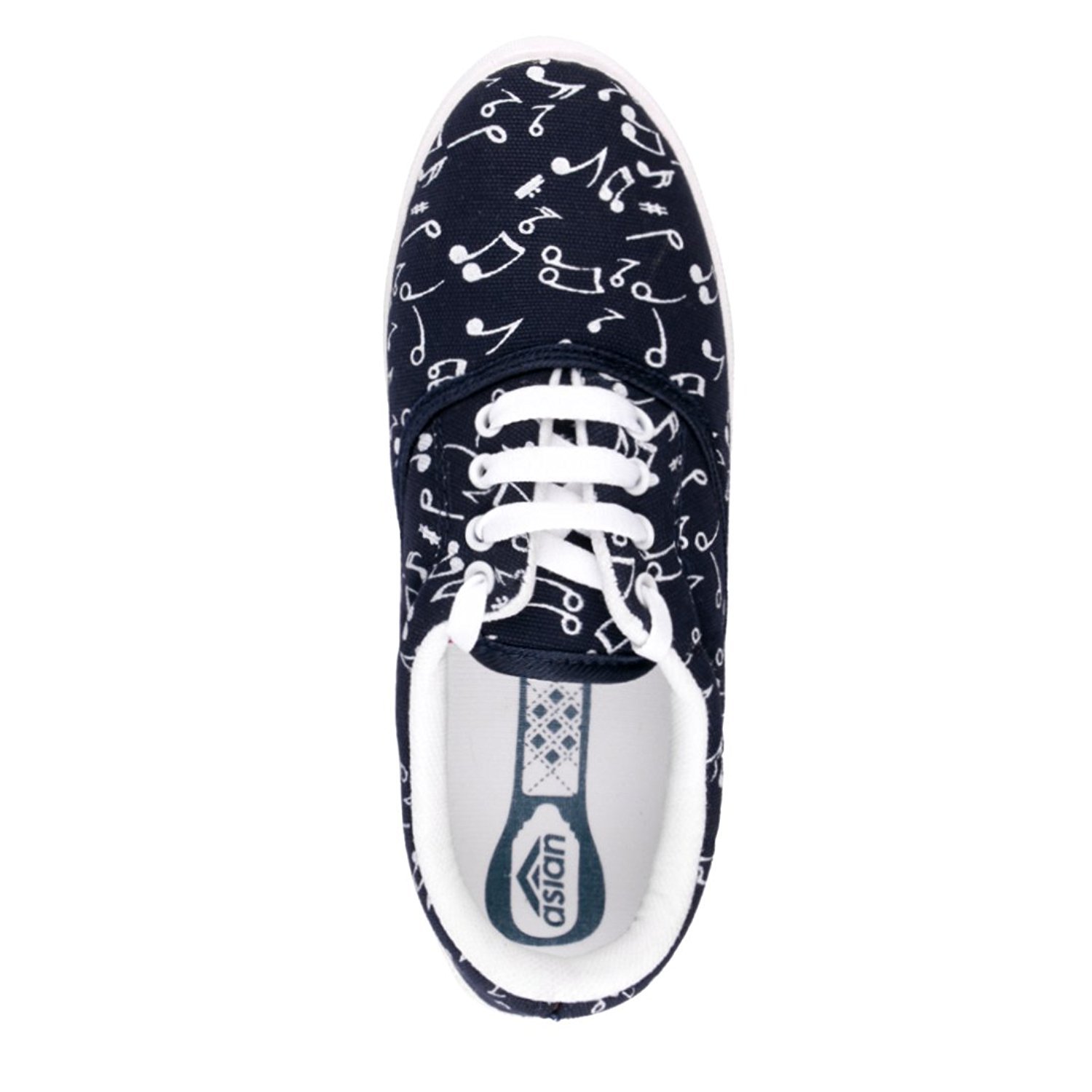 asian shoes amy-23 navy blue white women canvas shoes
