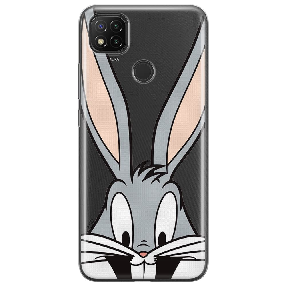 ERT GROUP mobile phone case for Xiaomi REDMI 9C original and officially Licensed Looney Tunes pattern Bugs 001 optimally adapted to the shape of the mobile phone, partially transparent