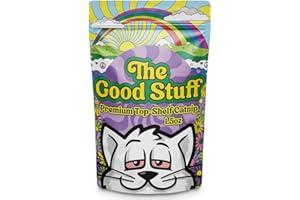 THE GOOD STUFF CATNIP COMPANY The Good Stuff Premium Loose-Cut Catnip – North American Grown, Potent & Fresh – All-Natural Cat Treat for Play, Zoomies & Purrrrrs - Stay-Fresh Resealable Pouch (1 1/2 Cups - 1.5 oz)
