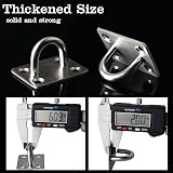 Mooche 8Pcs M6 Pad Eye Plate Suspension Ceiling Hook Stainless Steel view 5
