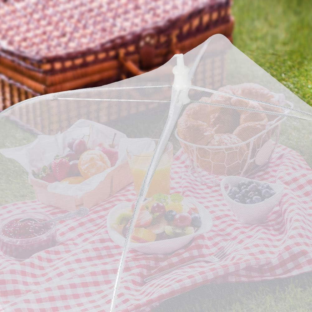 Mesh Food Covers Outdoor Masonda Pop-Up Food Tents(6 Pack) for Picnics/Grill/Party Outside Food Umbrella 100% Protection from Flies Reusable and Collapsible Net Cover 17×17 Inch: Home Improvement