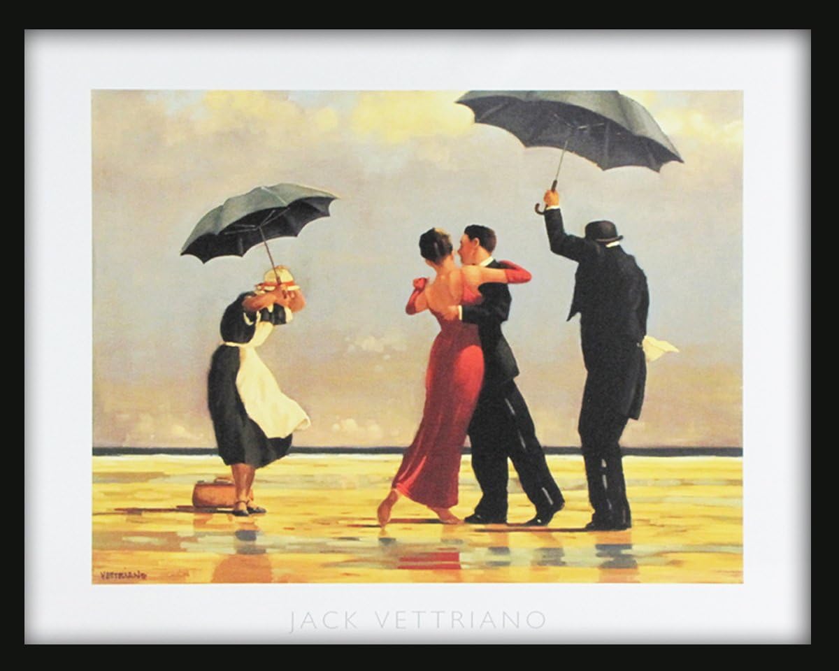 JACK VETTRIANO 20 x 16 Inch Framed Art Print - The Singing Butler