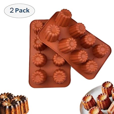 WJL Molde de Silicona for moldes - (2 Paquetes) 8 moldes for ...