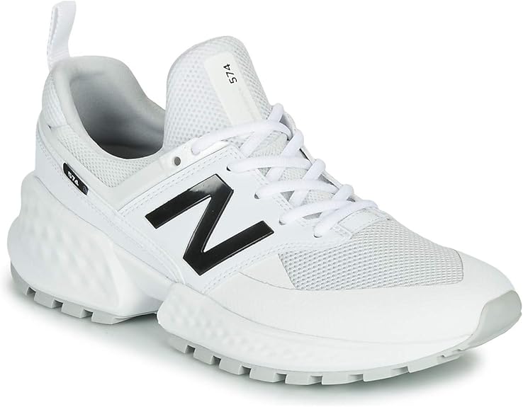 New Balance 574 Trainers Men White Low top Trainers: Amazon.co.uk: Shoes & Bags