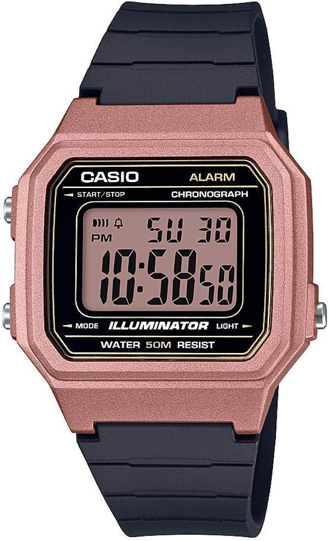 casio quartz resin casual watch