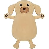 Microwave Heating Pad for Pain Relief, 16" x 11" Microwavable Heating Pads for Cramps, Back Pain, Neck Shoulder, Muscles, Knee, Joints, Natural Heat Pack Moist Heat, Golden Retriever