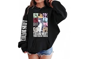 Zelbuck Girls Taylor Sweatshirt Thick 1989 Casual Hoodies Boys Swifts Pullover Hooded Concert Outfit Gift for Kids 4-15 Years