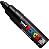 Posca PC-7M Paint Marker Art Pens - Large Bullet Nib 4.5-5.5mm - 15 Colours - New for 2017 - Black