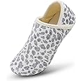 Scurtain Slippers for Women Men House Slipper Socks Lightweight Unisex Adults Barefoot Shoes Non-Slip Travel Slippers