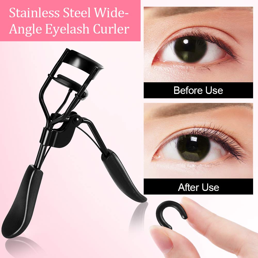 8 in 1 Eyebrow Grooming Set, EBANKU Eyebrow Razor Eyebrow Scissors Eyebrow Tweezer Eyebrow Comb Eyebrow Scraping Nose Hair Scissors Eyelash Curler False Eyelashes Applicator Tool Eyebrow Tools Kit: Beauty