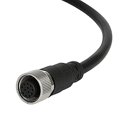 M12 12 Pins Female Connector Cables, Waterproof