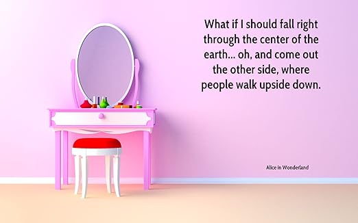 Autocollant Vinyle Murale Alice Au Pays Des Merveilles Chat