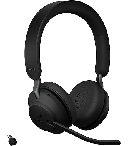 Jabra ワイヤレスヘッドフォン 65 EVOLVE2 JABRA Evolve2 26699-999-999 - USB-A - headset - Stereo MS Flex 65 ヘッドホン
