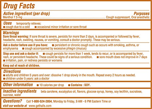 Halls Honey Lemon Menthol Drops - Image 4