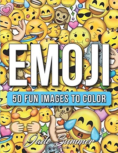 Emoji: An Emoji Coloring Book for Kids with 50+ Funny, Cute, and Easy Coloring Pages