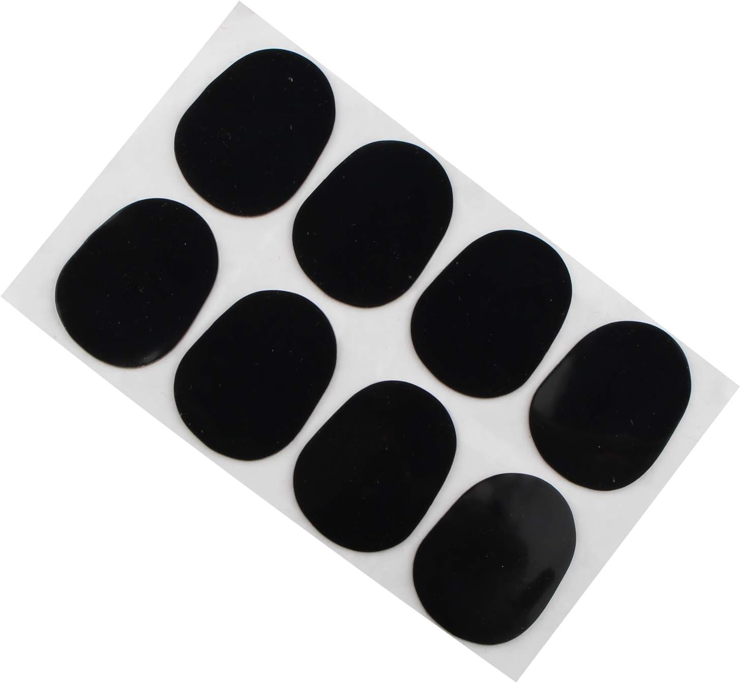 Futheda 8pcs Alto/Tenor Saxphone Clarinet Mouthpiece Cushions Sax Mouthpiece Patches Pads Cushions 0.8mm Thick Strong Adhesive Black - Image 3
