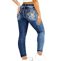 Flamingals Women's Boot Cut Jeans Butt Lifting Stretch Jeans