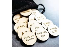 Funny Tokens for Couples Sex Games,Date Night Activity Sex Dice,Couples Date Night Activity Wooden Token Romantic Funny Gift 