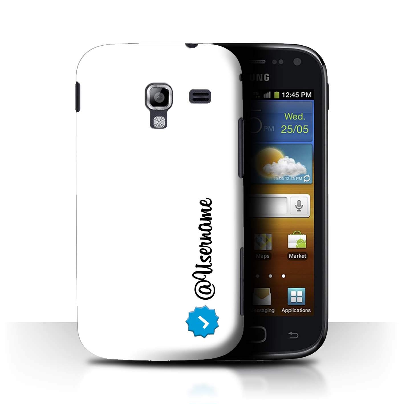 Amazon.com: Personalized Custom Social Media IG Case Samsung Galaxy Ace 2/I8160  / Verified Username White Design/Initial/Name/Text DIY Cover: Cell Phones &  ...