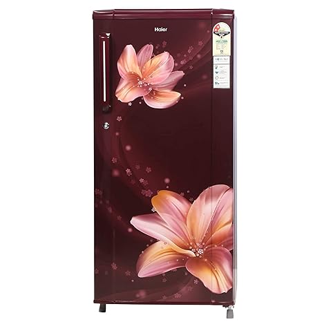 Haier 190 L 2 Star Direct-Cool Single Door Refrigerator (HRD-1902CRS-E, Red Serenity)