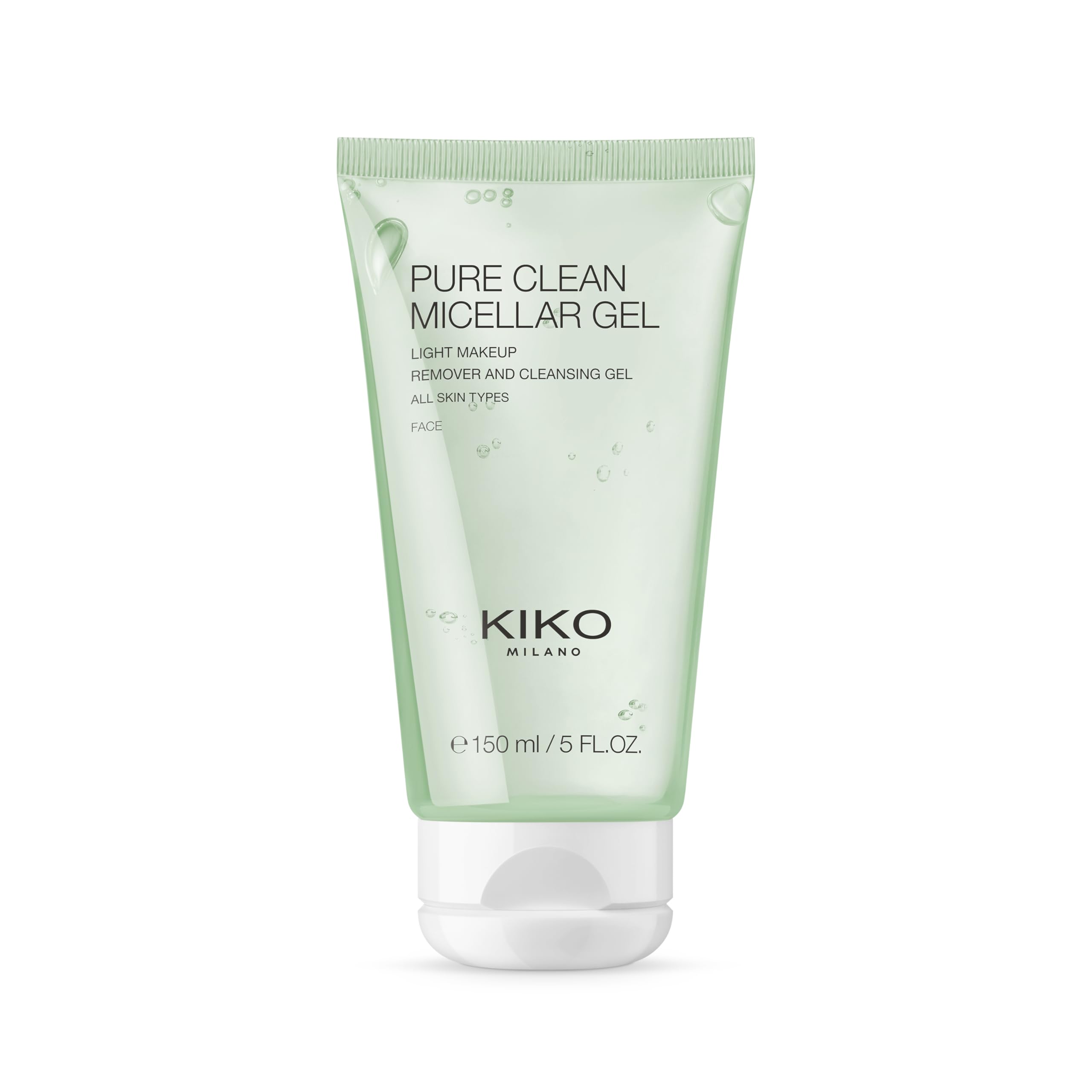 KIKO Milano Pure Clean Micellar Gel, Micellar Gel Make-Up Remover For The Face, Eyes And Lips