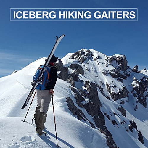 OUTAD Waterproof Outdoor Hiking Walking Climbing Hunting Snow Legging Gaiters(1 Pair) (Dark Grey, XL: 18.9" x 19.3" x 16.5") - Thumbnail 6