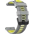 U-LIMVE Watch Band for Garmin Forerunner 965/Forerunner 955/Forerunner 945/Forerunner 935, Soft Silicone 22mm Replacement Bands