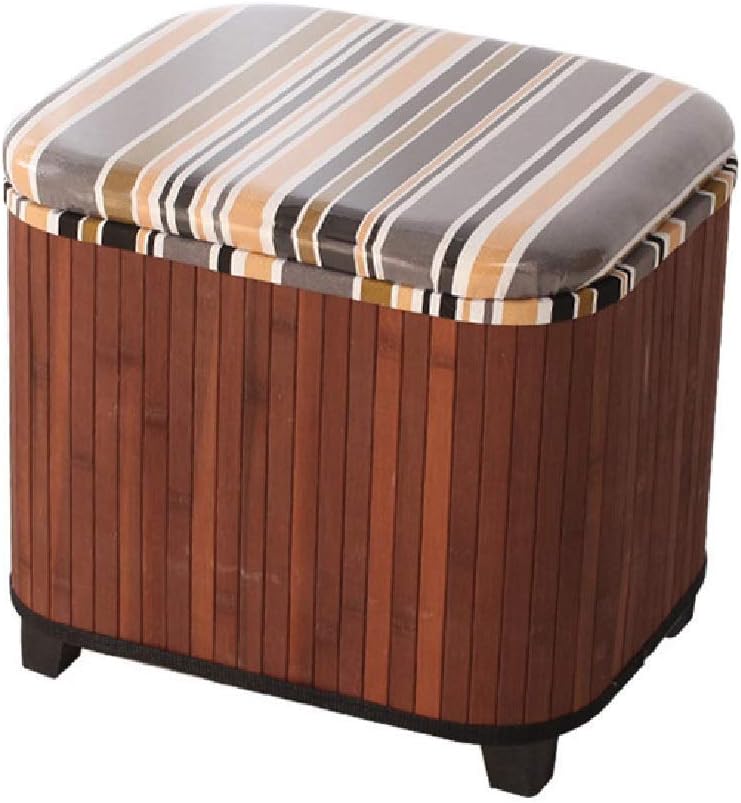WGEMXC Taburete de Paso, Banco Reposapiés Madera Cubos Otomana de