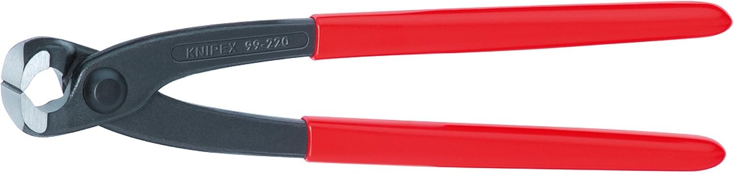 KNIPEX Concreters' Nipper (Concreter's Nippers or Fixer's Nippers) with Plastic Coating 220 mm, 99 01 220 EAN