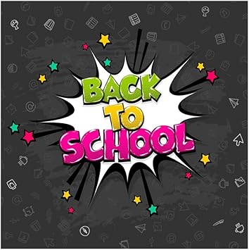 Amazon Com Yongfoto 4x4ft Back To School Backdrop Cartoon