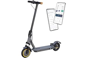 VOLPAM Electric Scooter, 350W Motor, 21-23 Miles Long Range, 19 Mph Speed, 8.5" Portable Folding Commuting Scooter, Double Braking System, Max Load 264Ibs