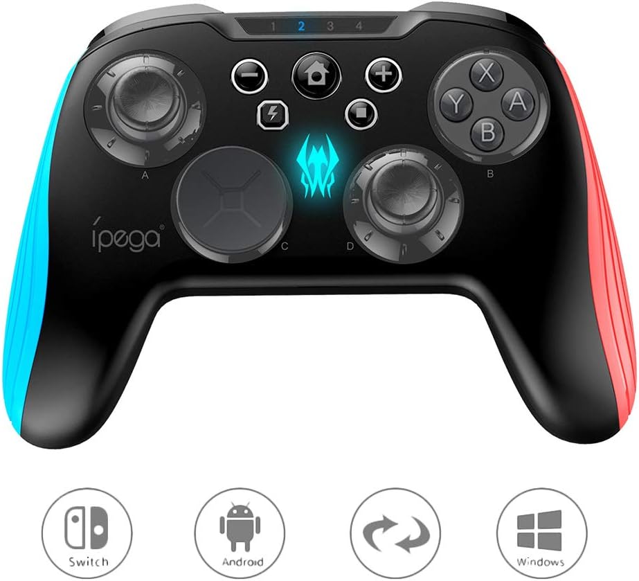 IPEGA PG-9139 Bluetooth Wireless Controller Joystick Gamepad with 3D Interchangeable Key Function for N-Switch Host/Android Tablet PC PC Most Android Devices