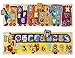 kidzzy toys Set of 2 Wooden Peg Puzzles, Letter Alphabet Train and Number School Bus with Animals and Colors, Helps Children with Motor Skills, Steam Learning and Creativity