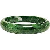 sunglnl Jade Bracelet For Women, Green Stone Bangle Natural Gradient Chinese Style Bracelets With Box Wealth Fortune Healing Protection Good Luck Jewelry Gift