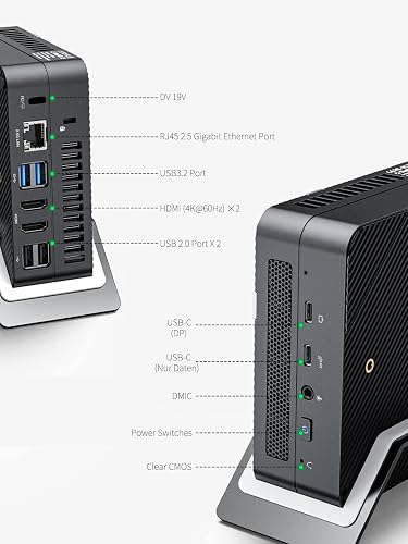 MINISFORUM UM580D Mini PC AMD Ryzen 7 5800H(8C/16T) Micro Computer