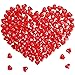 Mayam 150 Pieces Acrylic Hearts for Valentine's Day Heart Ornaments Wedding, Party Vase Fillers Table Scatter Decoration (Red)