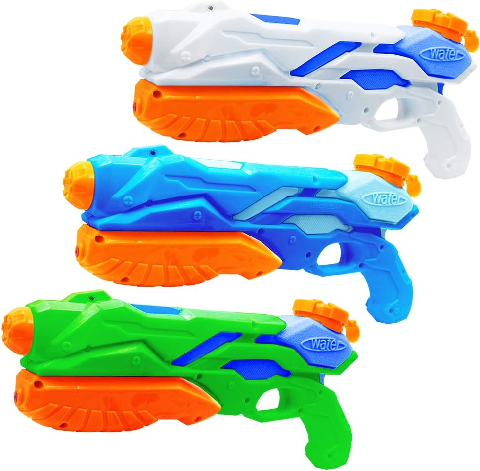 MOZOOSON 3X Water Gun for Kids Toys Super Guns Soaker Pump for Kids Adults, Summer Water Blaster Toy for Swimming Pool Party Outdoor Beach Water Fighting