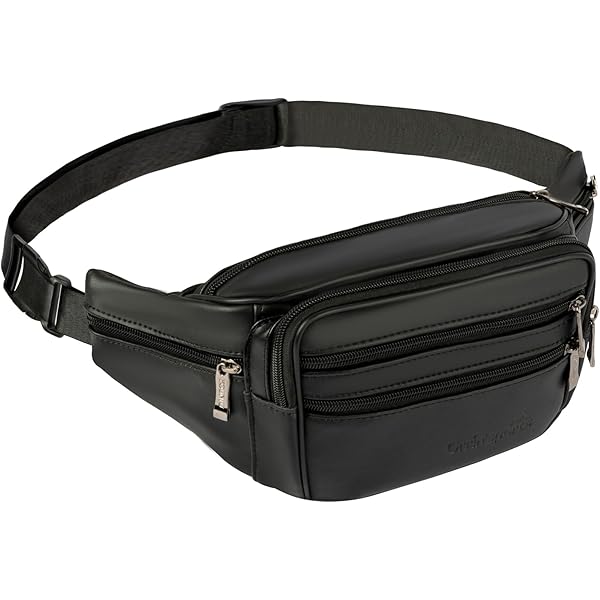 Amazon.com | ZZNICK Genuine Leather Fanny Pack/Waist Bag/Organizer